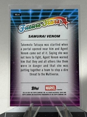 2025 Topps Chrome Marvel Samurai Venom Future Stars Refractor | eBay