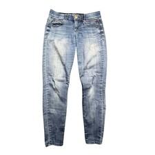 Democracy Jeans Womens 4 Blue Denim 'Ab'solution Skinny Stretch Casual