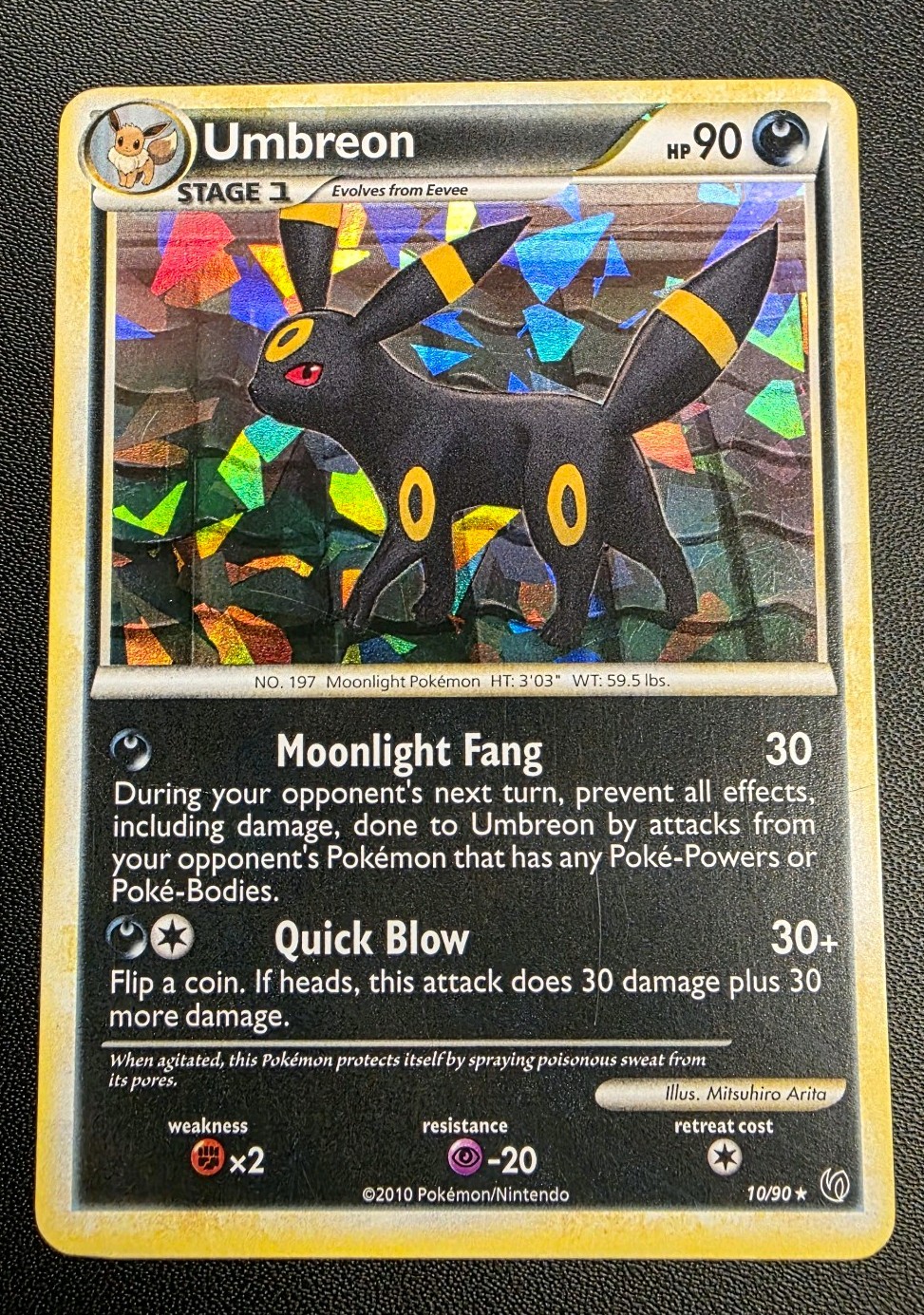 Umbreon 2010 HeartGold & SoulSilver: Undaunted #10/90 Promo