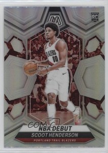2023-24 Panini Mosaic NBA Debut Silver Prizm Scoot Henderson #255 Rookie RC