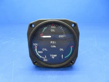 Cessna 310 Garwin 3-in-1 Engine Gauge & Connector 22-804-016 WARRANTY (1025-166)