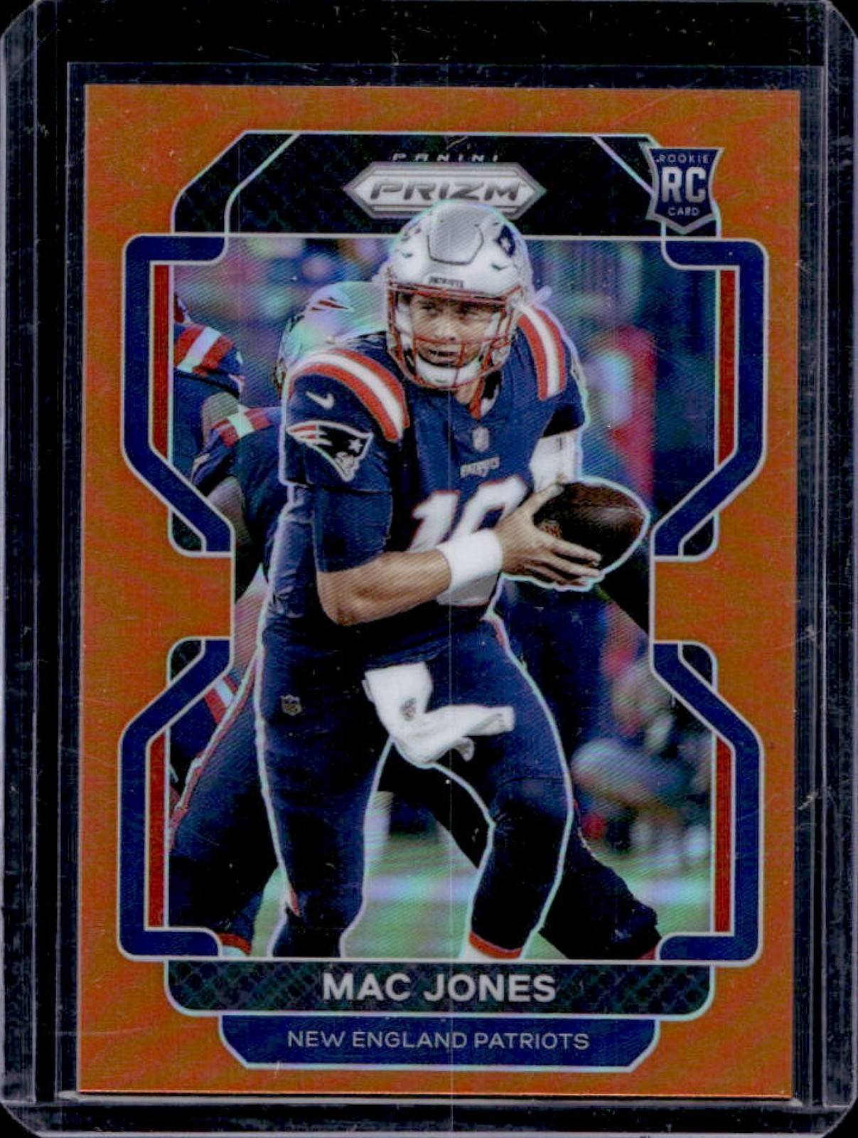 2021 Prizm Mac Jones RC Orange Rookie #130/249 Patriots