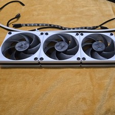 HYTE THICC FP12 Computer case Fan 12 cm Black, White 3pcs with LN60 Led Noodle