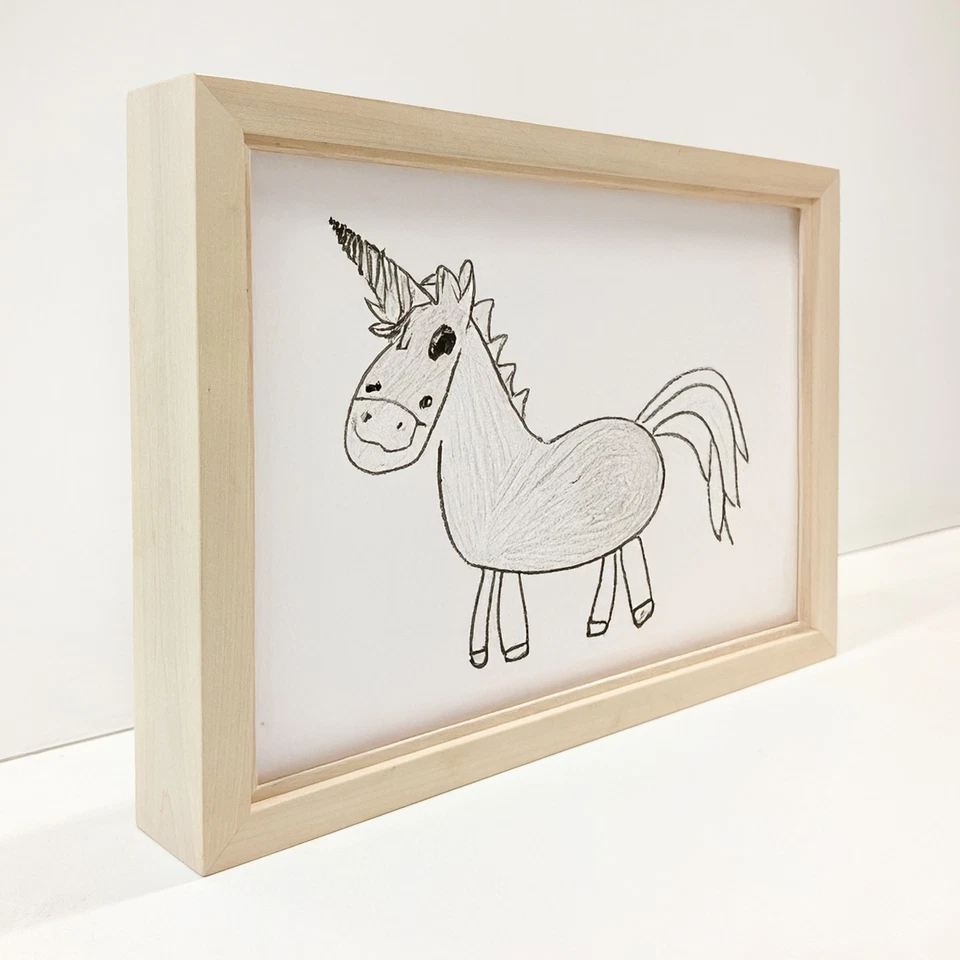 Maple Wooden with inner frame 8.27”x 11.69” Natural Raw Picture Rotating Art A4 - Image 2 of 4