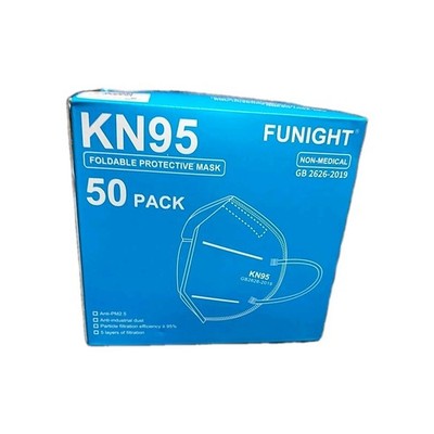 KN95 Foldable Protective Mask 50 Pack   Funight, Biological, Dental & Cosmetolog