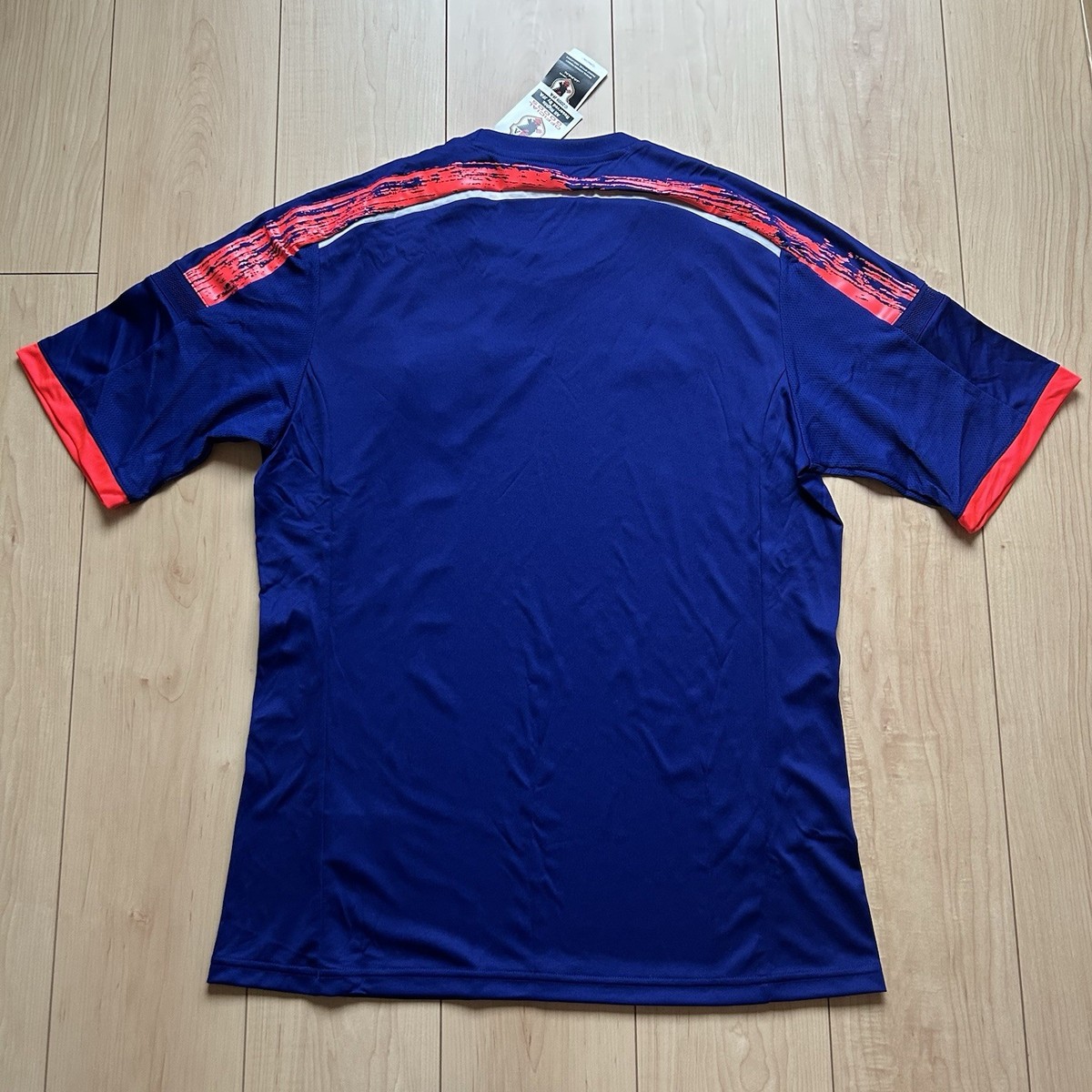 2XLサイズ　adidas 日本代表 クライマクール シャツ adidas Japan 2014-15 Home Jersey Shirt Blue JP O (US M) New 2014