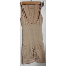 Vintage Bali Plus Size XL Lingerie Shaper Bodysuit Girdle Nude Body Suit Beige