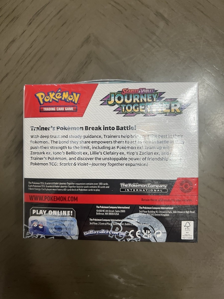 journey together booster box promo card Pokemon Scarlet & Violet: Journey Together Booster Box