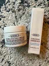 Kiehl  s Ultra Facial Cream 14mL  Ultra Facial Barrier Balm 9g NEW Travel Set