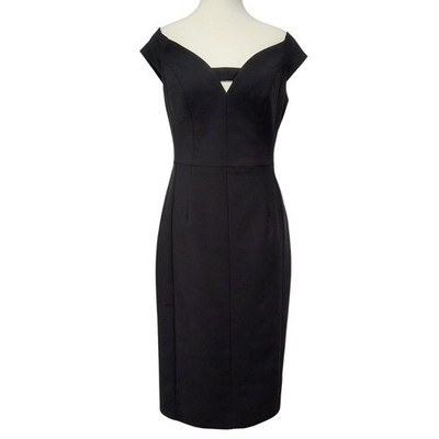 NWT Black Halo Riya Sheath Dress Size 8 LBD Date Night Cocktail Jackie O Stretch