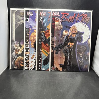 Chaos! Comics Bad Kitty  Complete Series #1-3 & One Shot By Brian Pulido(I25-18)