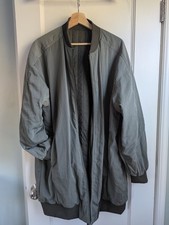 Lululemon Oversized Fit Non Stop Bomber Jacket Reversible Sage Olive Green Sz 10