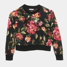 Dolce Gabbana Kids Black Floral Print Cotton 3 Piece Set 46 Yrs