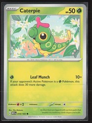 Caterpie 010/165 Common Scarlet & Violet 151