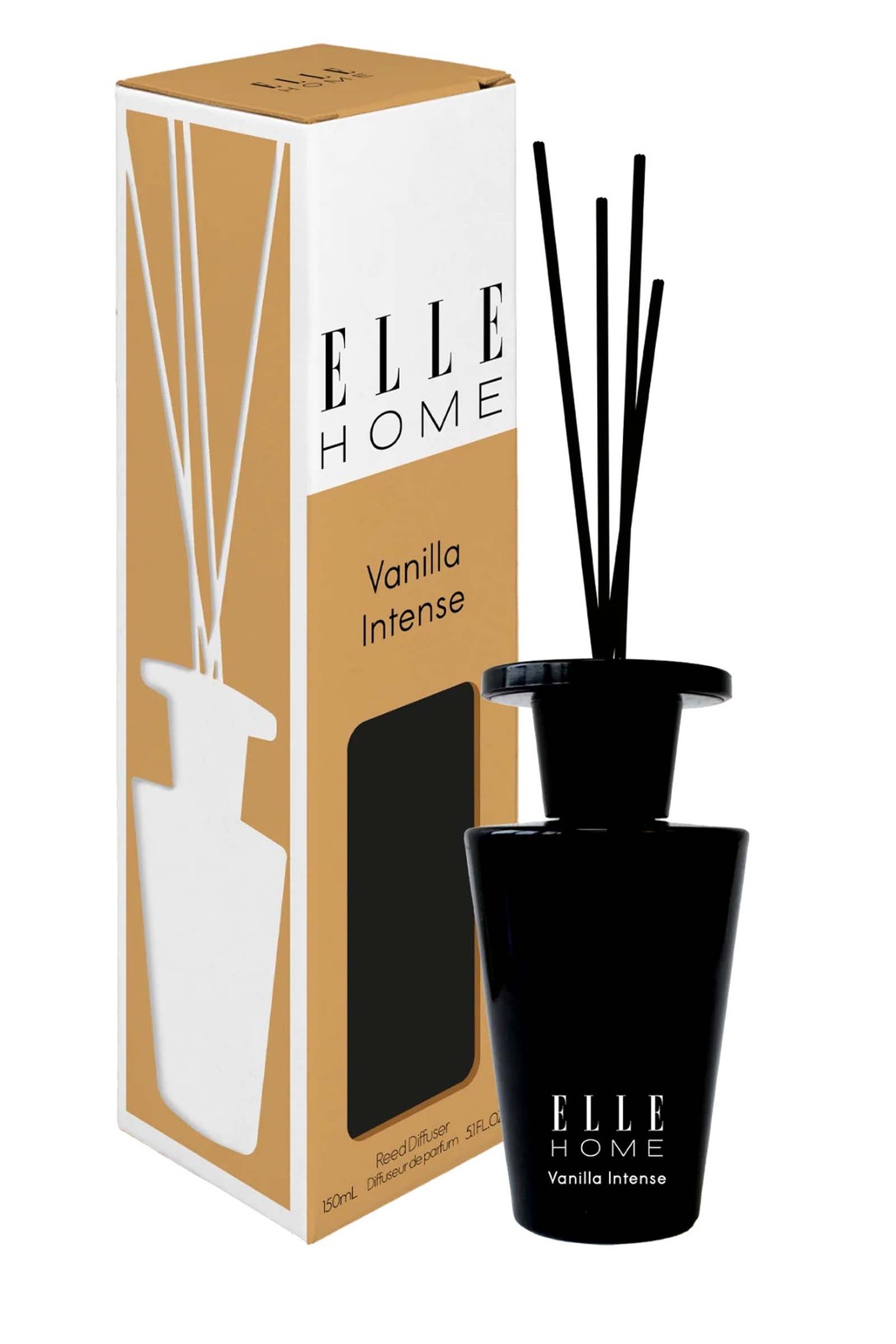 Elle Home Vanilla Intense Scented Diffuser 150ml Indoor Fragrance Sweet Scent