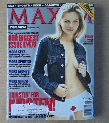 Maxim For Men Magazine September 2000 Kirsten Dunst