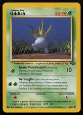 POKEMON TCG ODDISH 58/64 EX / LP JUNGLE COMMON NON HOLO UNLIMITED ITALIAN 2000