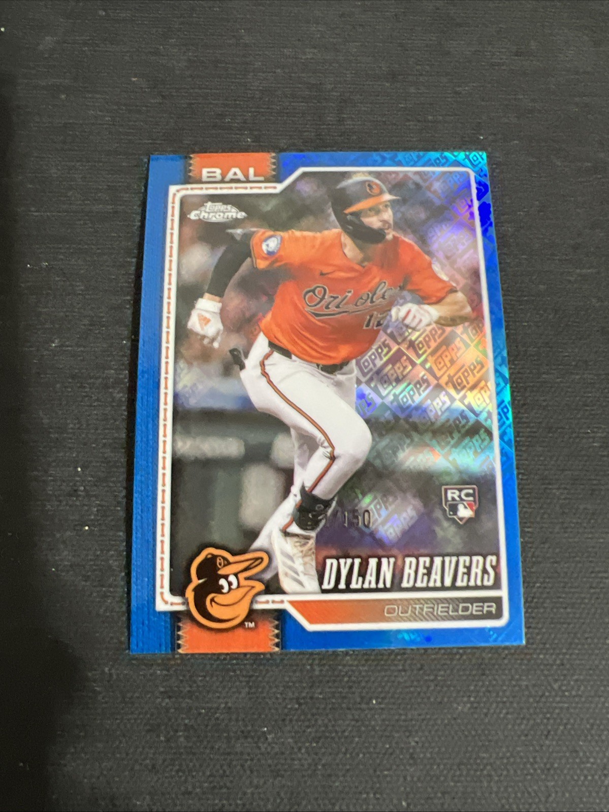 2026 Topps Chrome Dylan Beavers #218 Fanatics Topps Refractor Blue /150 Orioles