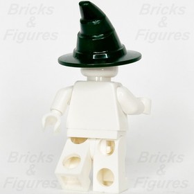 LEGO&reg; Castle Dark Green Wizard Hat Minifigure Part Kingdoms Dragon Knight Logo