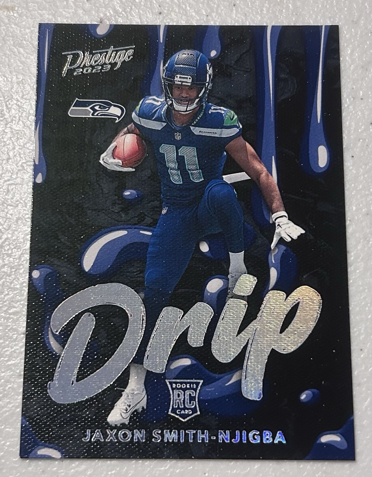 2023 Panini Prestige Jaxon Smith-Njigba Drip Case Hit Rookie SSP