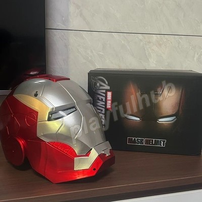 Iron Man Helmet  Mk5 Electric 1:1 Mask Touch Control Wearable Eyelight Cosplay
