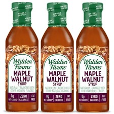 Walden Farms Maple Walnut Syrup – Perfect for Pancakes, 12 Fl Oz (Pack of 3)