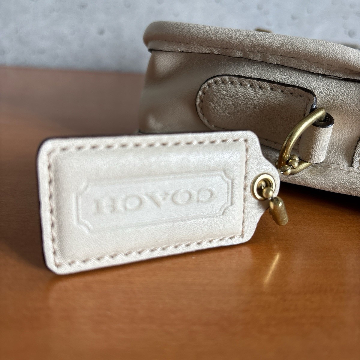 Coach 17994 Limited Edition Small Bone Ivory white Leather