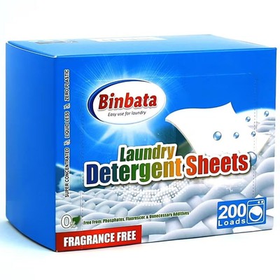 Laundry Detergent Sheets, 200 Count, Fragrance Free, Unscented, Eco-Friendly,...