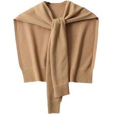 Sweater Shawl Wraps for Women Sweater Knitted Knotted Shawls Travel Taupe