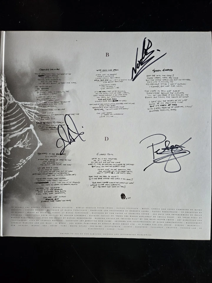 In Flames Siren Charms Signed Vinyl New Never Used/Played - Image 4 of 4