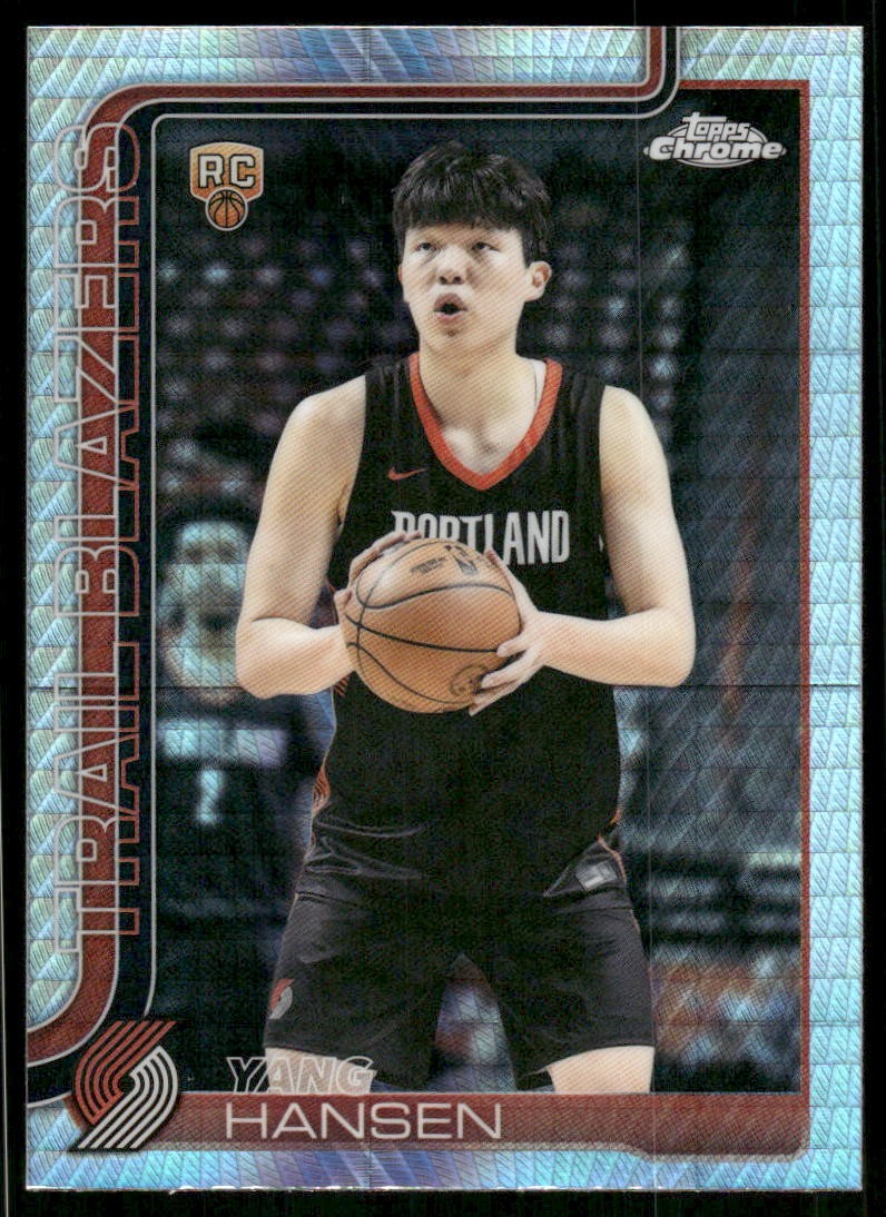 2025-26 Topps Chrome #266 Yang Hansen Prism Refractor