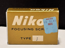 Nikon Focusing Screen Type J for Nikon F/F2 Original Box  Paperwork