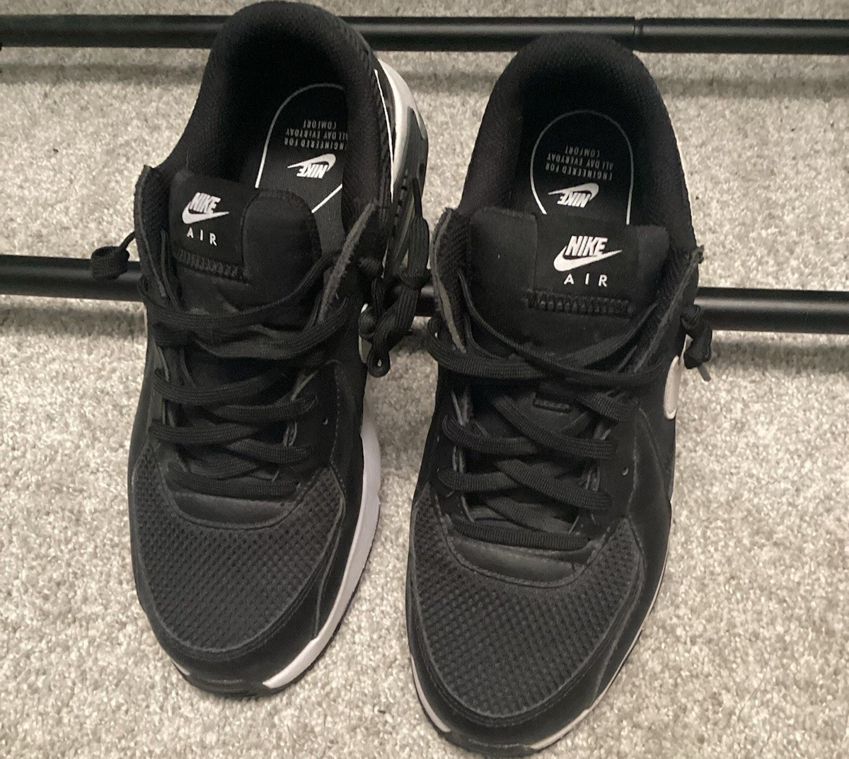 Nike Air Max Excee CD5432-003 Black White Mesh Sneaker Athle