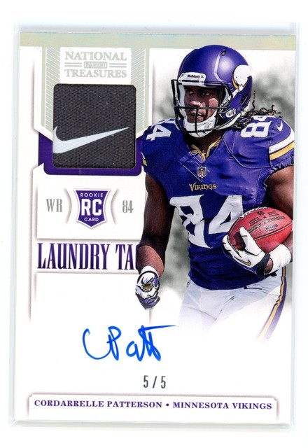 2013 National Treasures Auto Patch RPA Laundry NIKE Cordarrelle Patterson 5/5