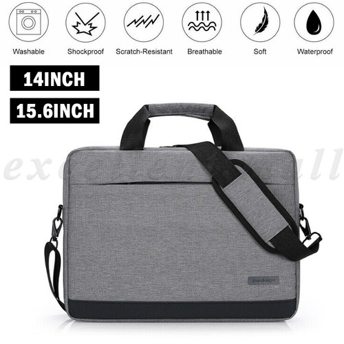 14/15.6" Laptop Shoulder Bag Sleeve Briefcase Case For Macbook Lenovo HP Dell - Picture 15 of 15