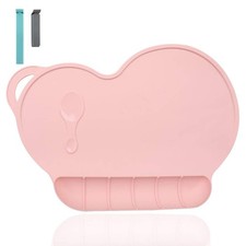 Food Catching Silicone Baby Placemat Reusable Travel Mat for Kids Non-Slip