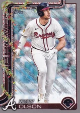 MATT OLSON TOPPS HOLIDAY SILVER GLITTER PARALLEL ATLANTA BRAVES #H15 2025 25