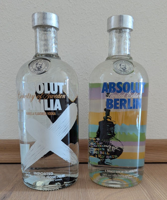 Absolut Vodka Vanilia + Absolut Vodka Sonderedition Berlin, Wodka