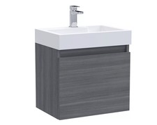 Image of Wall Hung Vanity Basin Unit & Polymarble Basin 500mm Balterley, Choice of Finish