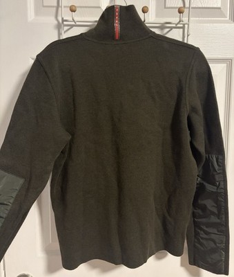 Prada Sport Wool Half-Zip Sweater — Olive / Size 50 (M/L) | eBay