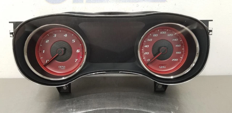 16 DODGE CARGADOR SRT HELLCAT A 200 MPH VELOCÍMETRO CUADRO DE INSTRUMENTOS 68281421AB Foto 2 de 4