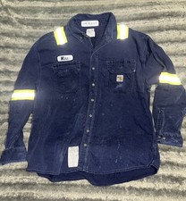 Carhartt Flame Resistant FR Hi Vis Reflective Work Shirt High Visibility XL Cat2