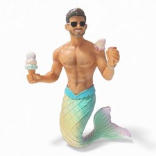 December Diamonds Creamtastrophe Merman Ornament 6.75 Inch Resin