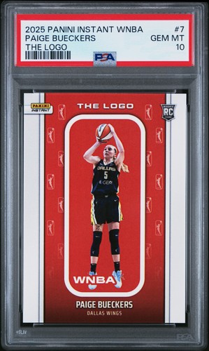 PSA 10 Paige Bueckers 2025 Panini Instant #7 Only 1447 Made Rookie Card The Logo