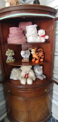 Antique Drexel Corner China Cabinet -- Mahogany -- circa 1950's | eBay