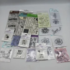 Mix Lot 18 Pks Clear Stamps Scrapbook Craft Heidi Grace Fiskers Stampendous 