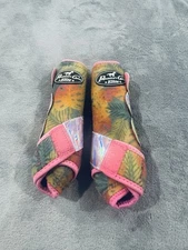 Professional's Choice Equine Front Boots Size Medium Pink Tropical