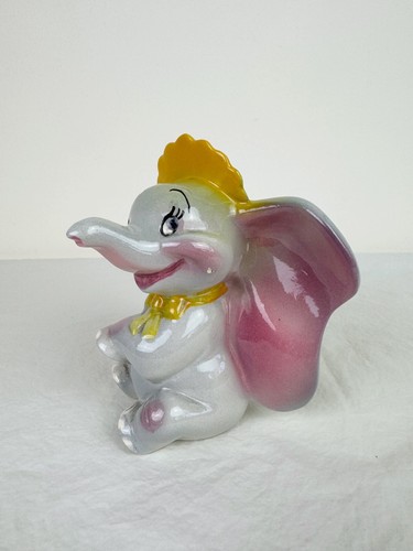 Evan K Shaw American Pottery Disney Dumbo Bonnet Figurine Elephant 5.5" - Picture 2 of 8