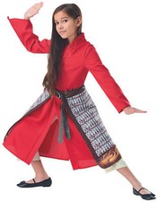 Rubies 3300828 - Mulan Deluxe LA Movie, Disney Kinder Kostüm, 5 - 10 Jahre