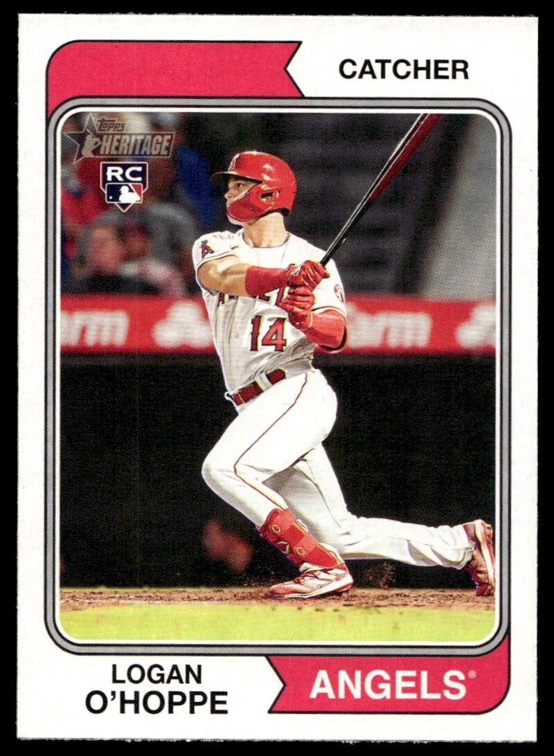 2023 Topps Heritage Logan O'Hoppe Rookie G279 Los Angeles Angels #318
